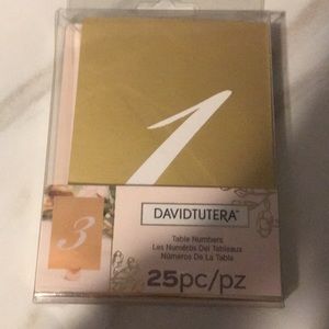 Table numbers only 1 through 17